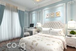 Thiết kế nội thất phòng ngủ tân cổ điển